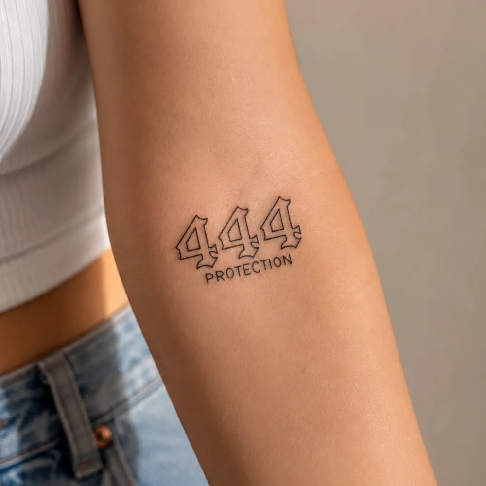 SafeTatt — 444 Protection · fotografie tetování na kůži