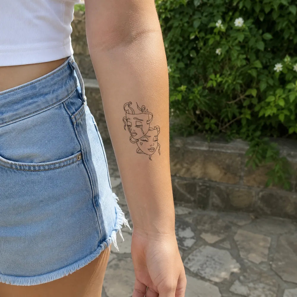 SafeTatt — Split Emotions · fotografie tetování na kůži
