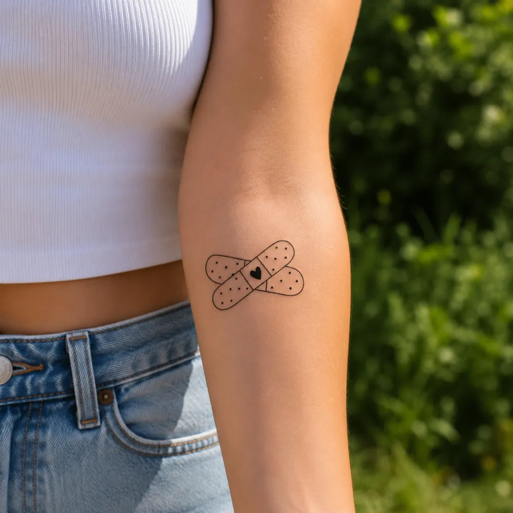 SafeTatt — Healing Heart · fotografie tetování na kůži