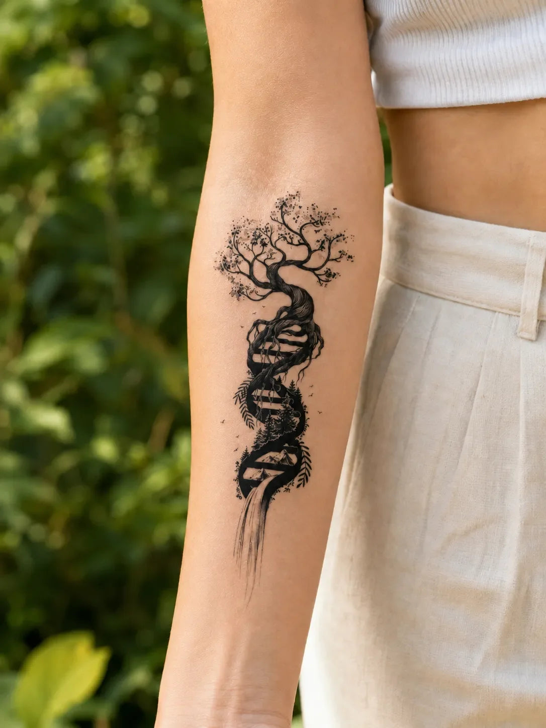 SafeTatt — DNA of Nature · fotografie tetování na kůži