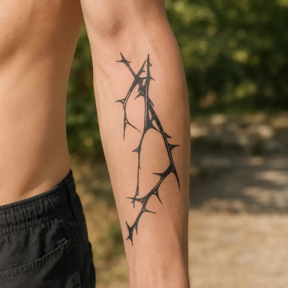 SafeTatt — Thorn Branch · fotografie tetování na kůži
