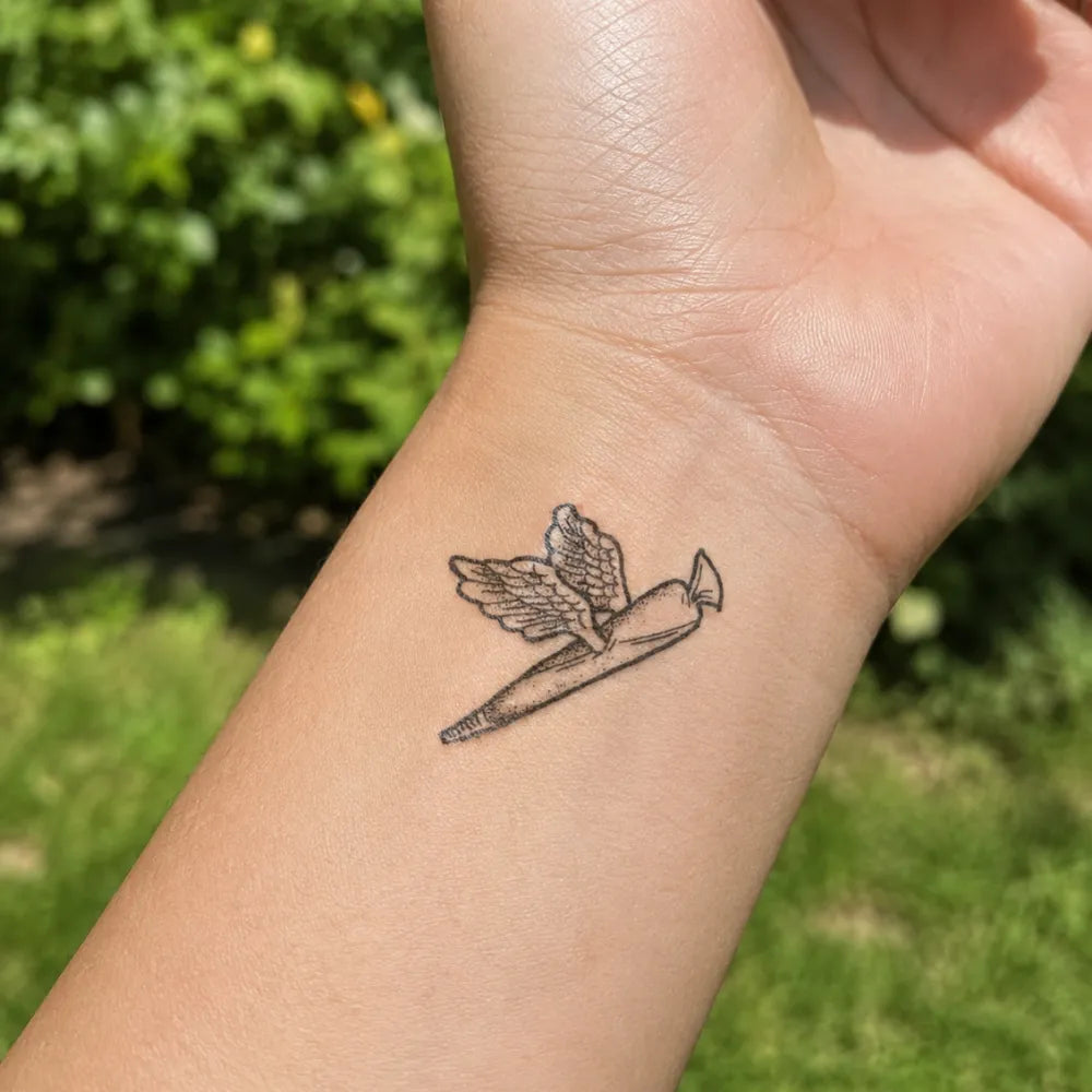 SafeTatt — Flying Joint · fotografie tetování na kůži