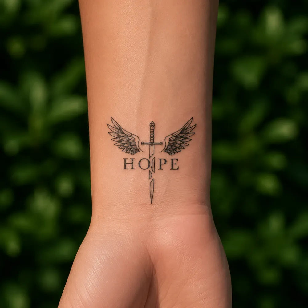 SafeTatt — Fighting Hope · fotografie tetování na kůži